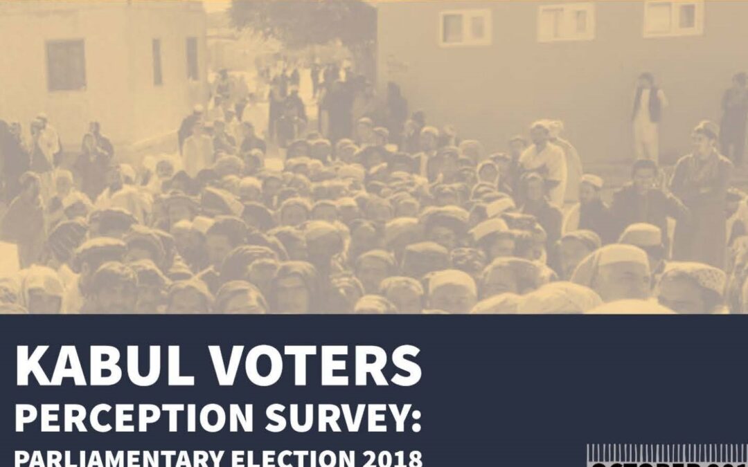 Kabul Voters’ Perception Survey: Parliamentary Election 2018