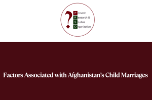 Factors Associated with Afghanistan’s Child Marriages