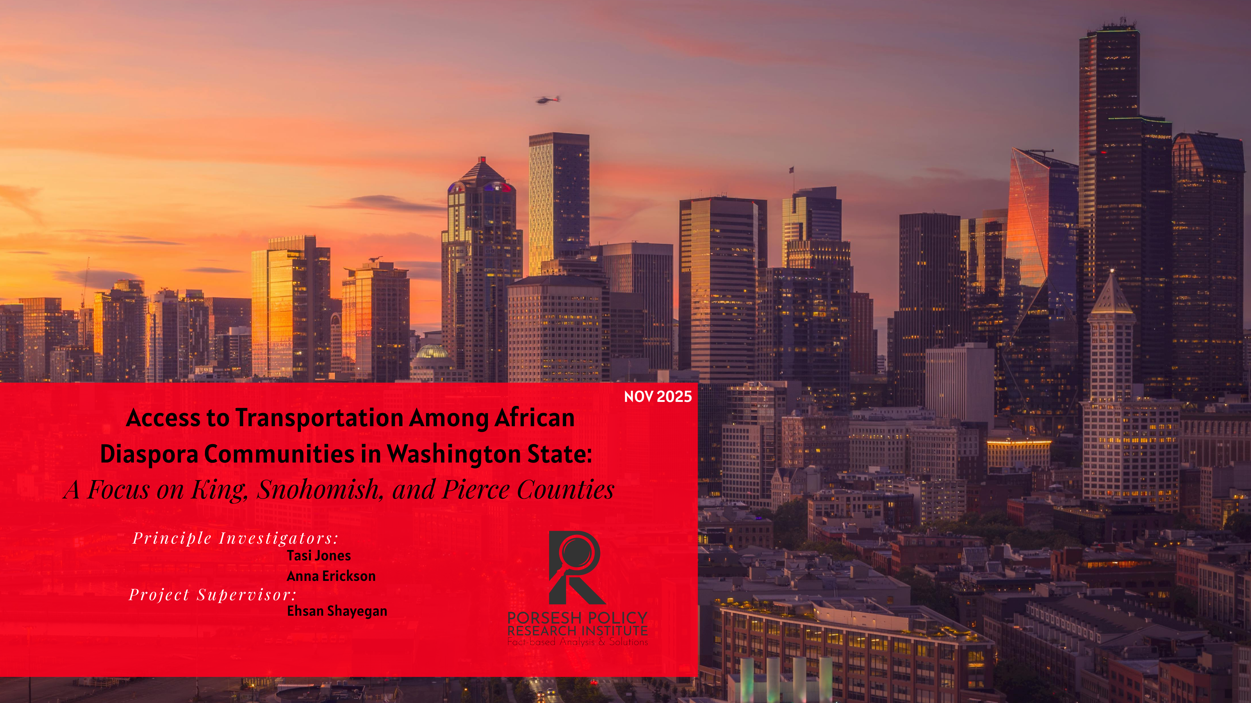Access to Transportation Among African Diaspora Communities in Washington State